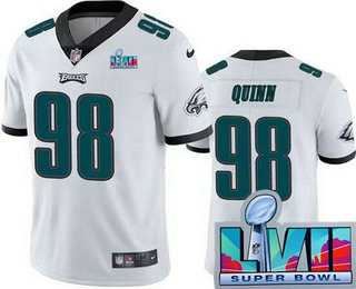 Men & Women & Youth Philadelphia Eagles #98 Robert Quinn Limited White Super Bowl LVII Vapor Jersey->san francisco 49ers->NFL Jersey